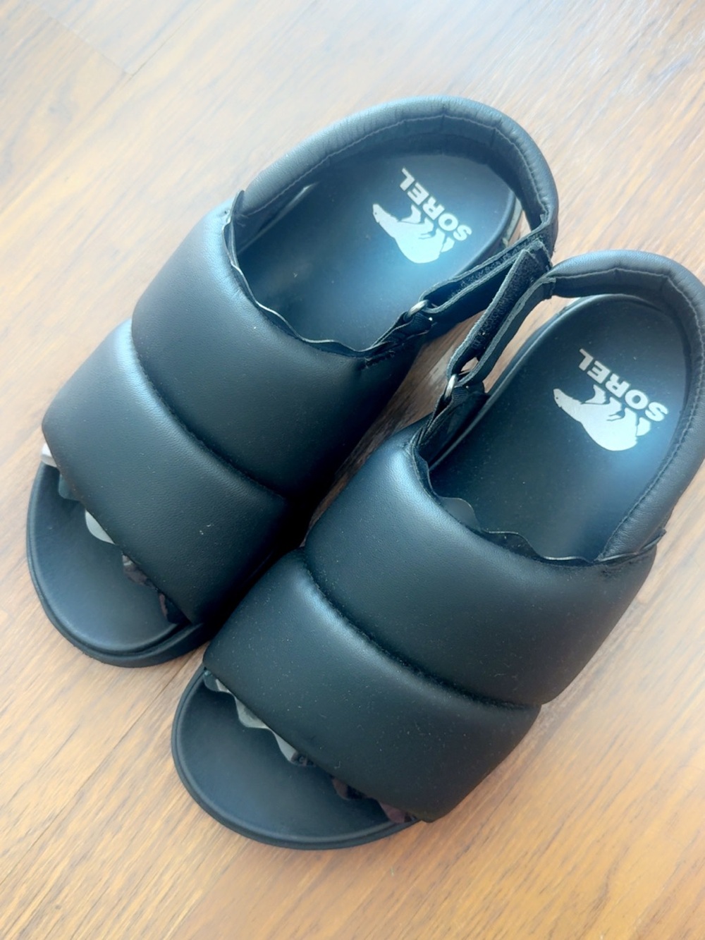Sorel Women’s Black Padded Strap Sandals